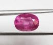 Красив ярко-розов сапфир 2,60 карата с отличен цвят и блясък! Сертификат!, снимка 3