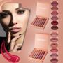 Комплект от 6 броя дълготрайни течни матови червила за устни Handaiyan -Вариант А: цветове в розово-, снимка 8