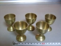Бронзови чаши- 5бр. комплект., снимка 6