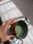 медна кашпа Медна кашпа с порцеланови дръжки., снимка 7