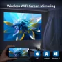 НОВ проектор VGKE T82, Android, 18000 лумена, Full HD 1080P, WiFi Bluetooth проектор със сензорен..., снимка 4