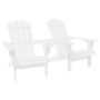 vidaXL Масажен гейминг стол с подложка бяло и розово изкуствена кожа)SKU:345530