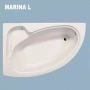 Ъглова вана MARINA 153x95см, снимка 2