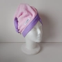 Памучна кърпа/тюрбан за коса в розово, снимка 3