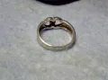 СТАР АНГЛИЙСКИ СРЕБЪРЕН ПРЪСТЕН СРЕБРО 925 с ГНЕЗДО За ВГРАЖДАНЕ на СКЪПОЦЕНЕН КАМЪК 47545, снимка 2