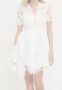 Бяла рокля, дантела от Answear Lab