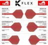 Нови 9 броя Дартс Крила и Стебла Target K-Flex – 3 Цвята за Прецизност, снимка 2