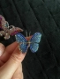 Брошка пеперуда свар. елементи, снимка 2