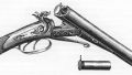 Рядка пушка 19 век, Колекционерски Оръжие. Ловна щифтова двуцевка за механа, камини. Подарък  за мъж, снимка 8