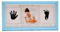 Рамка за снимка на бебе с отпечатъци синя , снимка 1