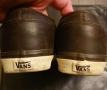 Мъжки кожени гуменки VANS, тъмно маслинено зелени с кафяв кант, №47, снимка 3