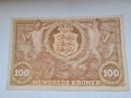 РЯДКА. ДАНИЯ 100 КРОНИ 1941 год , снимка 3