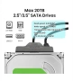 Адаптер USB 3.0 към SATA HDD SSD 2.5/3.5 инча със захранващ адаптер 10TB, снимка 7