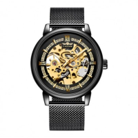 Елегантен автоматичен часовник скелетон - Potenza (005), снимка 1 - Луксозни - 44954096