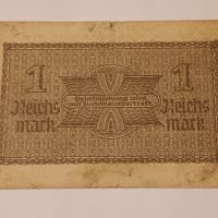 1 марка Германия 1940  - 1944 Третият Райх Банкнота от Втората световна война , снимка 4 - Нумизматика и бонистика - 45011027