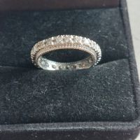 Дамски златен 14к пръстен с 23 броя брилянти-тотал 0.75 карата , снимка 2 - Пръстени - 45117353