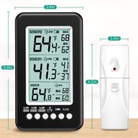 Термометър за хладилник ORIA, цифров термометър за фризер с 2 сензора НОВО, снимка 2 - Друга електроника - 45415805