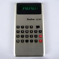 Ретро колекционерски калкулатор от '70-те "Santron 22SR", снимка 4 - Друга електроника - 45497592