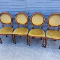 Луксозни дървени столове с тапицерия , снимка 2 - Столове - 45179764