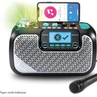 Детско караоке VTech SuperSound Karaoke, караоке микрофон с диско топка, снимка 7 - Музикални играчки - 45581704