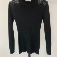 Красив дамски пуловер с дантела и камъни, снимка 2 - Блузи с дълъг ръкав и пуловери - 45747209