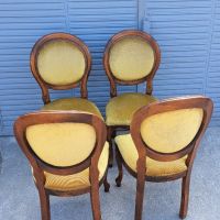 Луксозни дървени столове с тапицерия , снимка 3 - Столове - 45179764