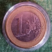Едно евро - рядка монета с лика на крал Хуан Карлос I де Бурбон и Бурбон от 2006, снимка 2 - Нумизматика и бонистика - 44969273