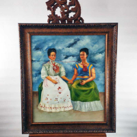 Голяма репродукция - "Двете Фриди" / "The two Fridas", снимка 4 - Картини - 44989122