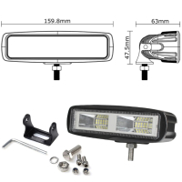 LED Диоден БАР - 36W - 16 СМ, снимка 3 - Аксесоари и консумативи - 44943086