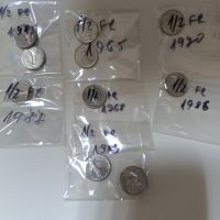 Монети 1/2 франк Франция , снимка 2 - Нумизматика и бонистика - 45877491