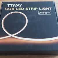 Нова 220V COB LED Лента 20m 288LED/м Водоустойчива за Външна Употреба, снимка 7 - Лед осветление - 45508150