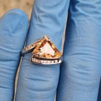 Красив сребърен пръстен с Циркони, снимка 8 - Пръстени - 45300606