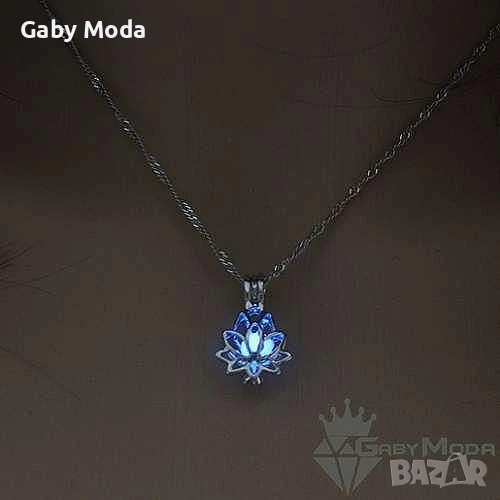 Дамско луминисцентно колие Цвете, снимка 1