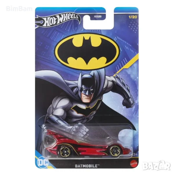 Оригинална количка Hot Wheels BATMAN - Batmobile, снимка 1