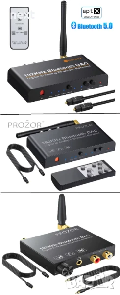 Цифрово аналогов аудио конвертор DAC/ДАК с Bluetooth/блутут и дистан, снимка 1