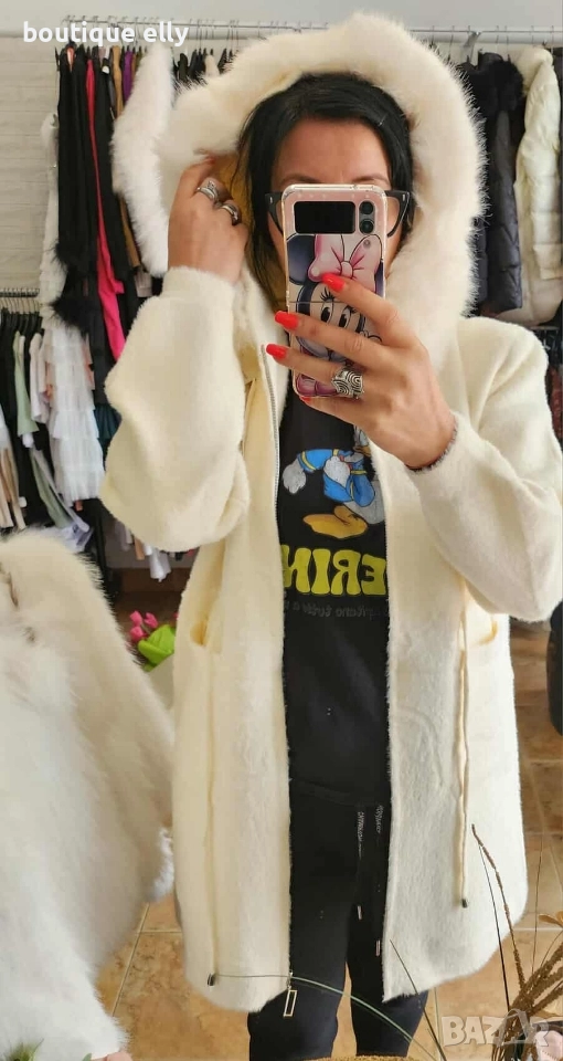 дамска жилетка  бяло и бежово, снимка 1