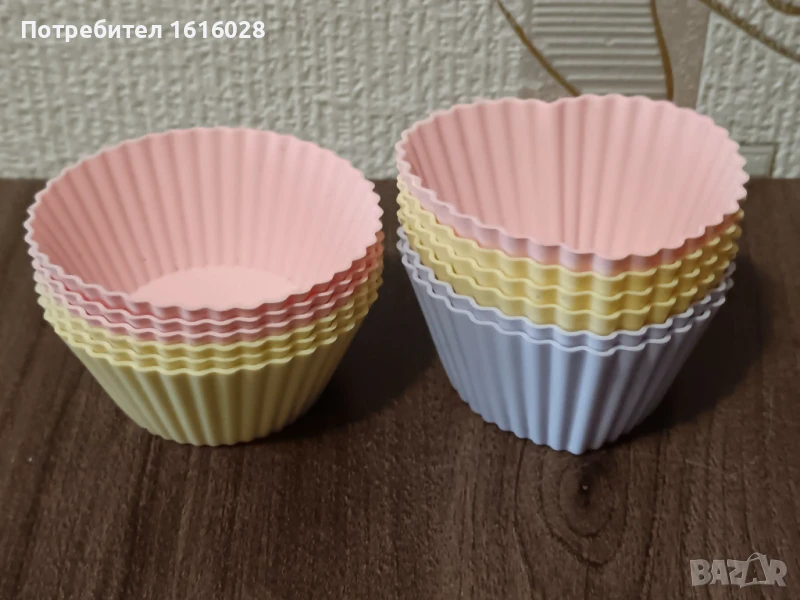 Комплект силиконови форми за мъфини., снимка 1