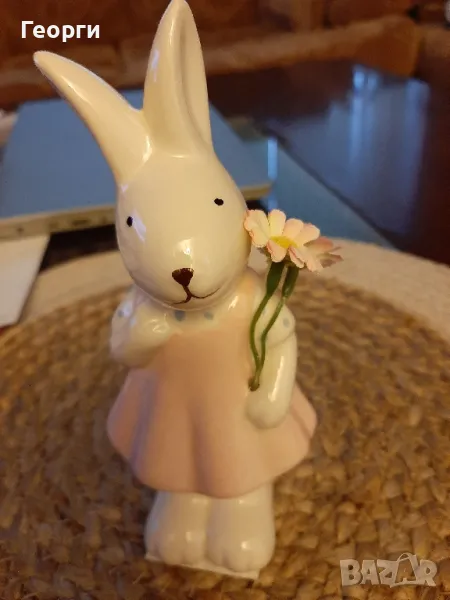 Великденско зайче порцелан, снимка 1