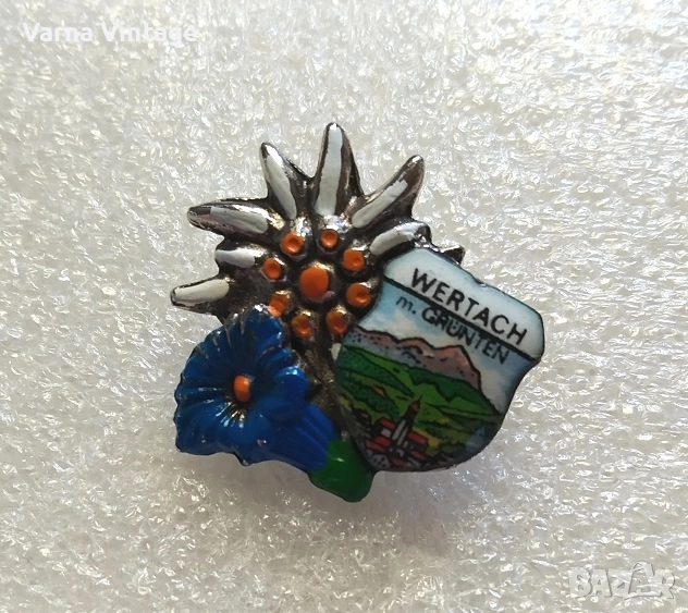 Значка WERTACH еделвайс. емайл. Германия., снимка 1