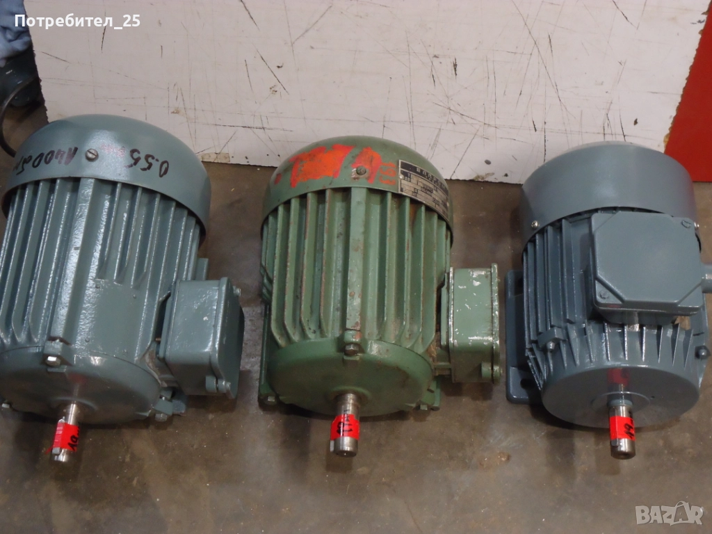 Трифазни ел.мотори 0.55KW - 1400 об/мин., снимка 1
