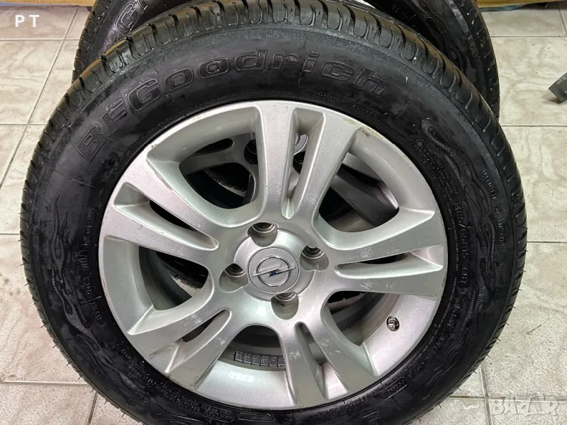 Летни гуми с джанти комплект 15 OPEL, снимка 1