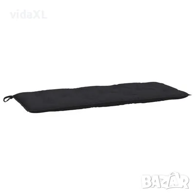 vidaXL Възглавница за градинска пейка черна 120x50x7 см оксфорд плат（SKU:314951）, снимка 1