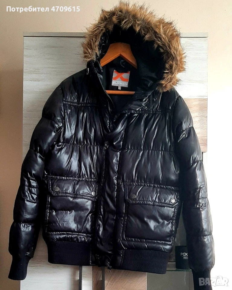 Топло,меко и леко мъжко яке KENVELOс качулка, снимка 1