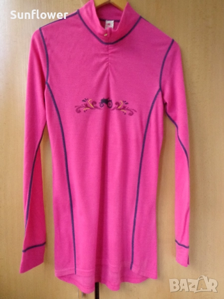 Дамски розов термо мерино топ Moods of Norway100% мериносова вълна, размер XL  , снимка 1