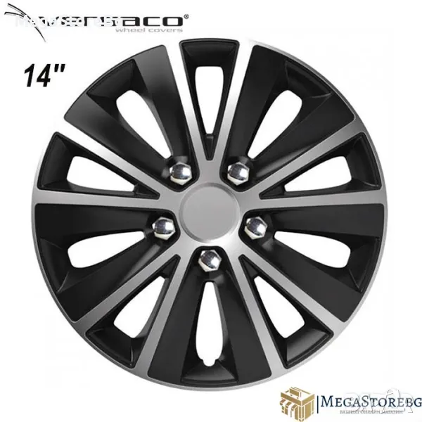 Тасове за джанти 14'' Versaco Rapid NC Silver / Black, снимка 1