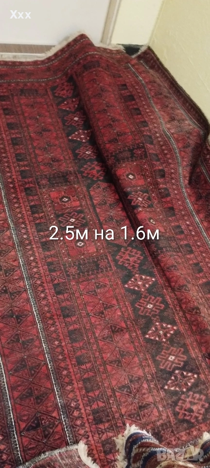 Ръчно тъкан вълнен килим.Антика за ценители., снимка 1