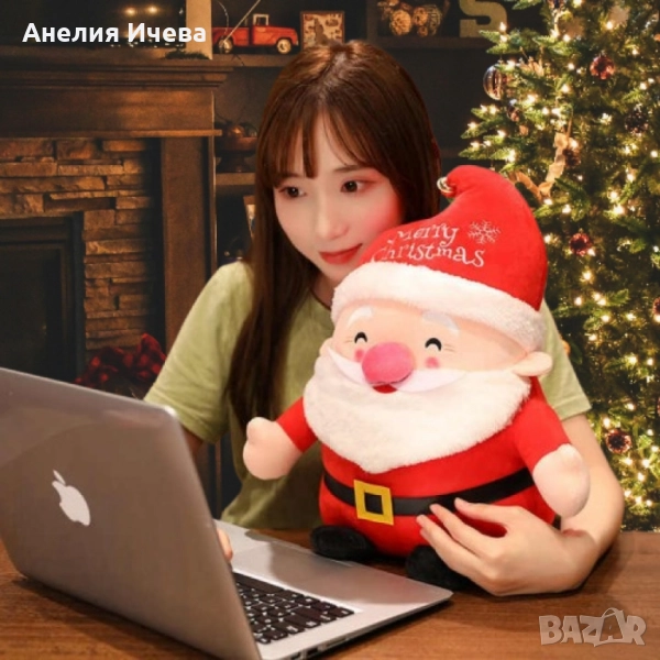 Плюшена Коледна играчка Дядо Коледа , снимка 1