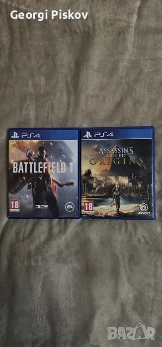 Assassin's Creed Origins и Battlefield 1 за PS4, снимка 1