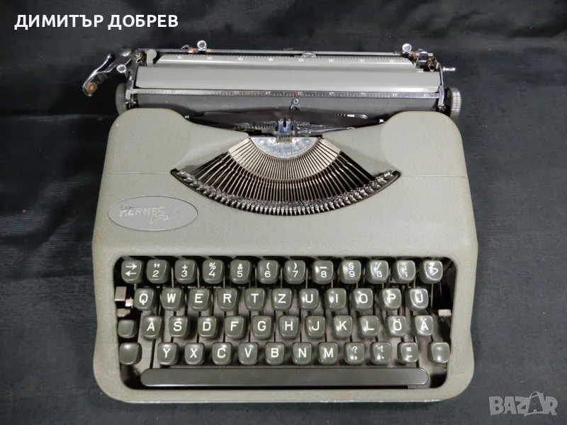 СТАРА РЕТРО ПОРТАТИВНА ПИШЕЩА МАШИНА HERMES BABY, снимка 1