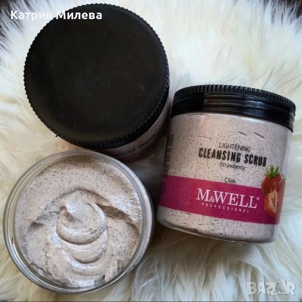 Lightening Cleansing Scrub 𝕄&𝕎𝕖𝕝𝕝 - Дълбоко почистващ скраб за тяло с ягода 500 мл. 🍓, снимка 1